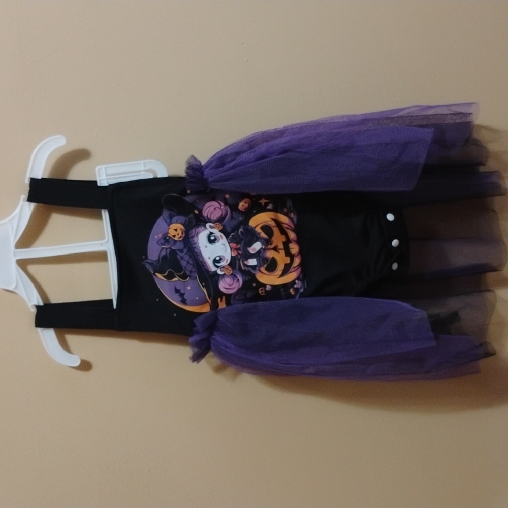 SHEIN Kids Purple and Black Witch Costume 3-6 Months